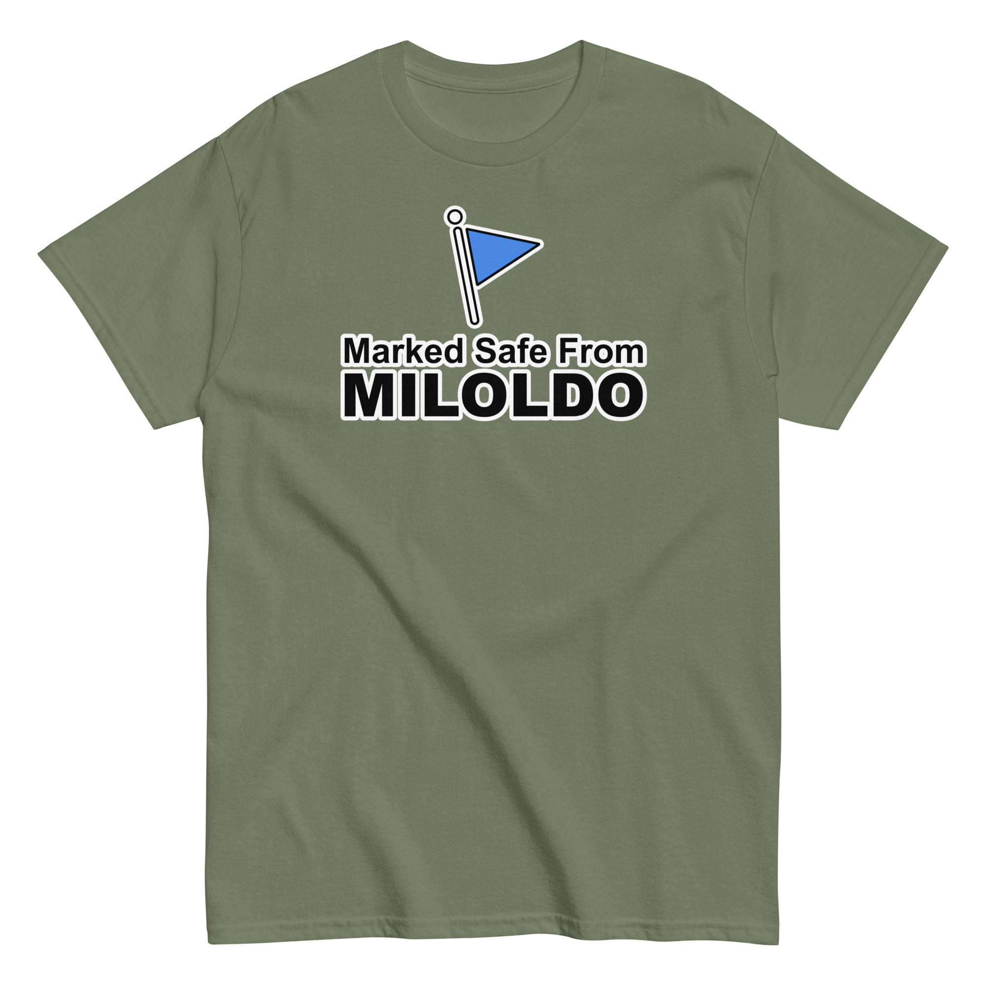 Marked Safe From Miloldo | Camiseta clásica unisex