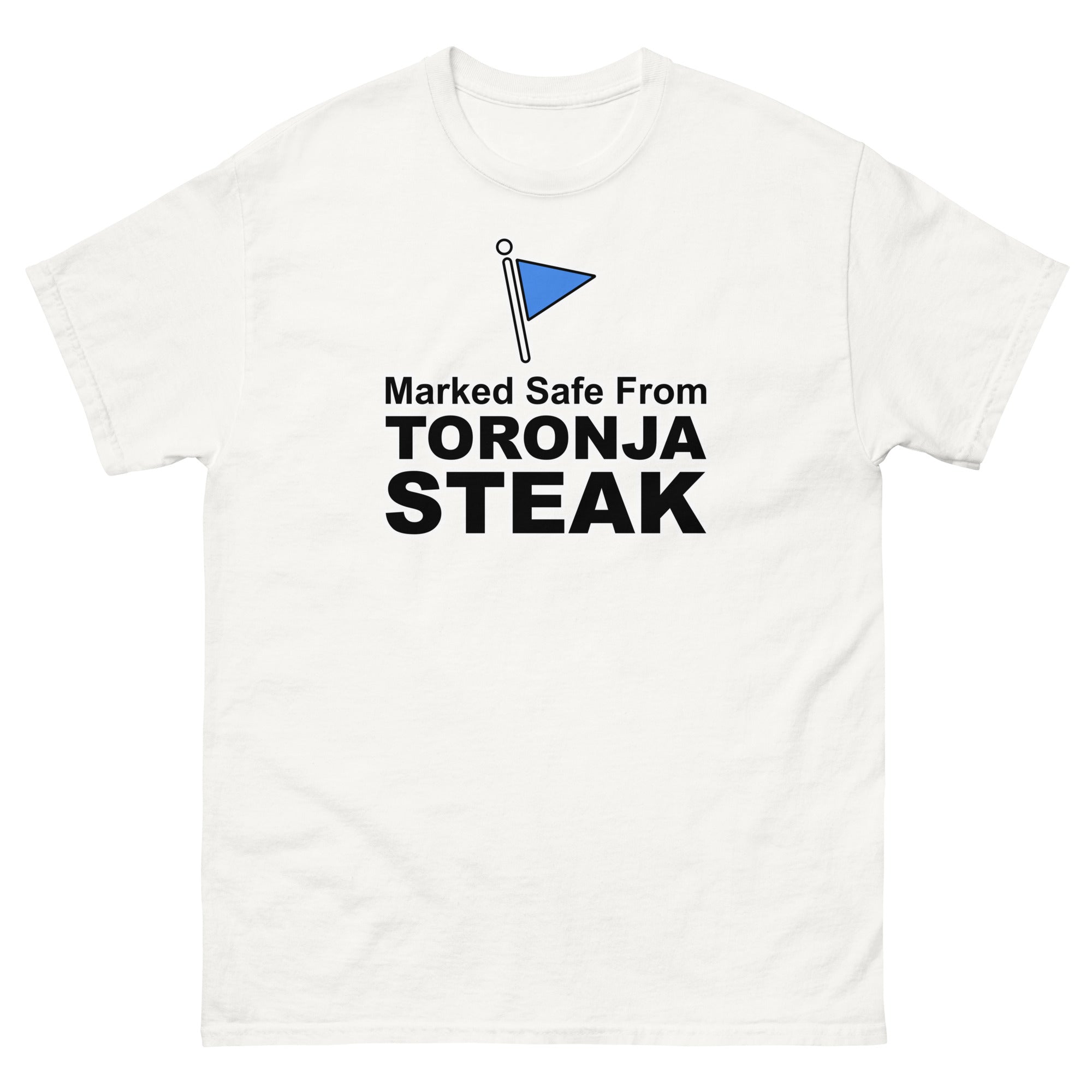 Marked Safe From Toronja Steak | Camiseta clásica unisex