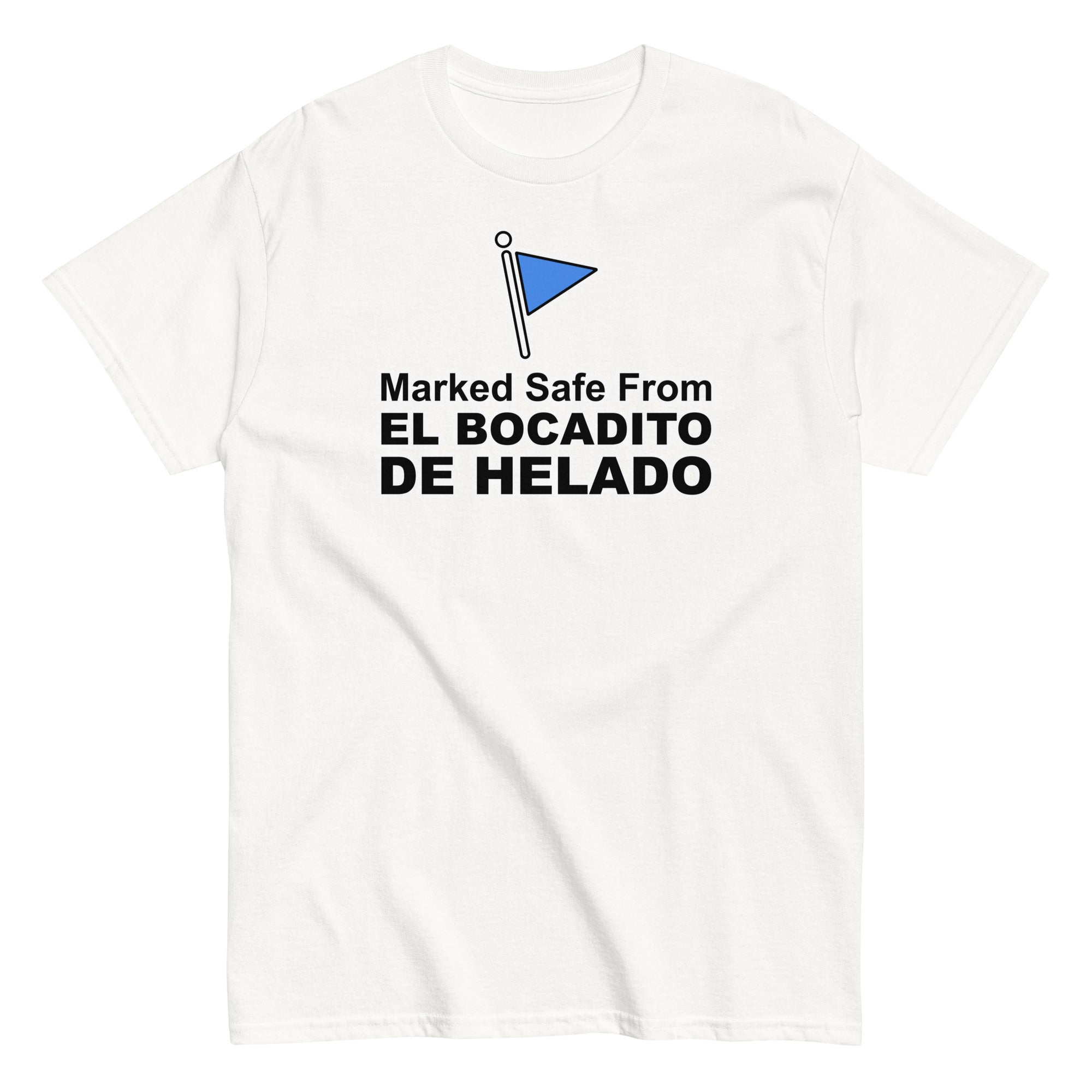 Marked Safe From El Bocadito de Helado | Camiseta clásica unisex