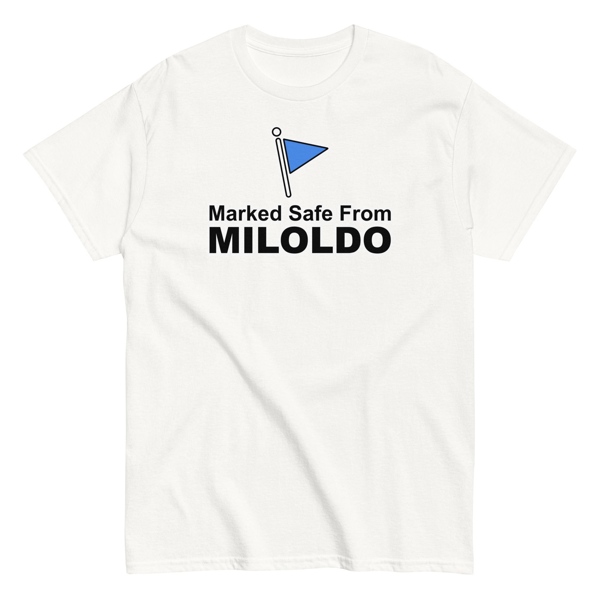 Marked Safe From Miloldo | Camiseta clásica unisex