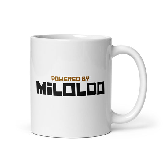 Powered by Miloldo | Taza blanca brillante