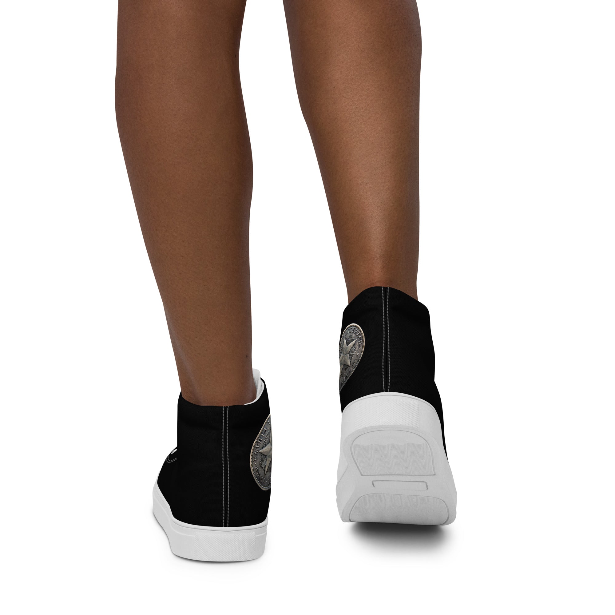 Peso Cubano | Zapatillas de lona de caña alta para mujer