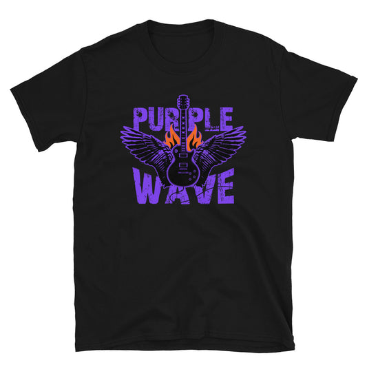 Purple Wave Dark Theme | Camiseta de manga corta unisex - Gozanding | Online Store