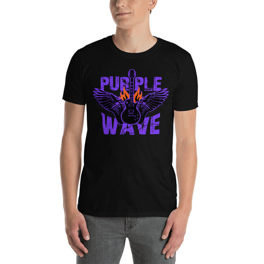 Purple Wave Dark Theme | Camiseta de manga corta unisex - Gozanding | Online Store