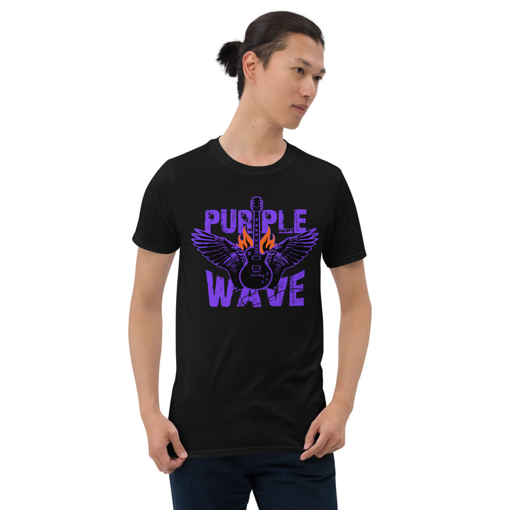 Purple Wave Dark Theme | Camiseta de manga corta unisex - Gozanding | Online Store