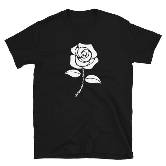 Cultivo una rosa blanca | Camiseta de manga corta unisex - Gozanding | Online Store