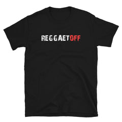 ReggaetOFF (Una línea) | Camiseta oscura de manga corta unisex