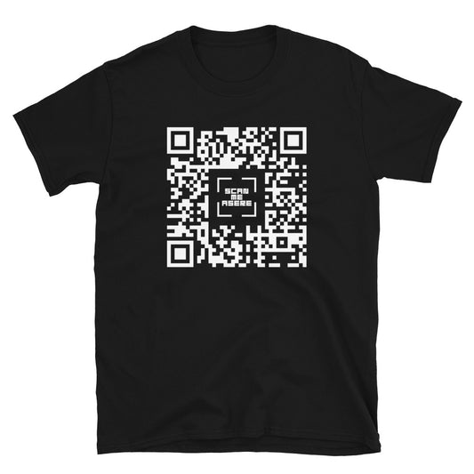 Scan me asere | Camiseta oscura de manga corta unisex