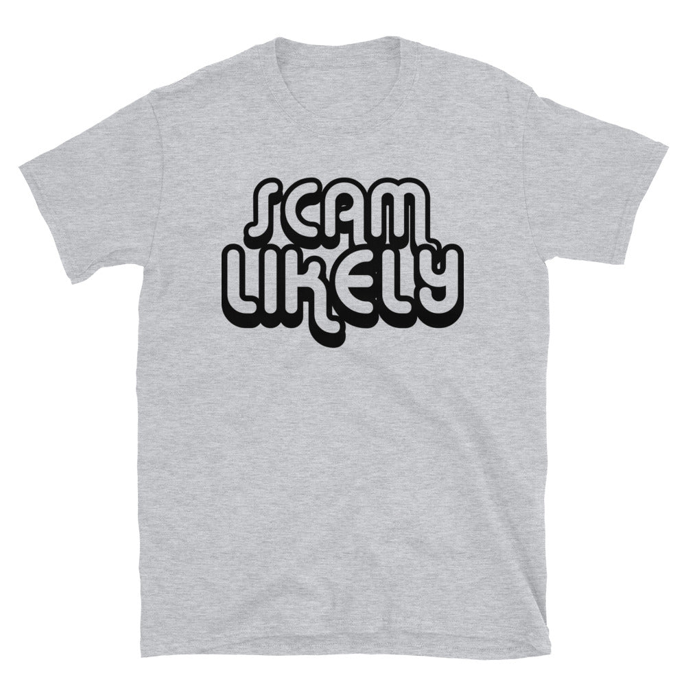 Scam Likely | Camiseta clara de manga corta unisex - Gozanding | Online Store