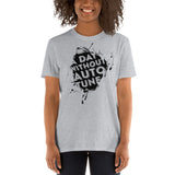 A day without Autotune | Camiseta clara de manga corta unisex - Gozanding | Online Store