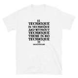 Technique is technique | Camiseta clara de manga corta unisex - Gozanding | Online Store