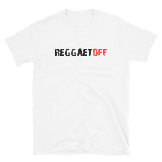 ReggaetOFF (Una línea) | Camiseta clara de manga corta unisex