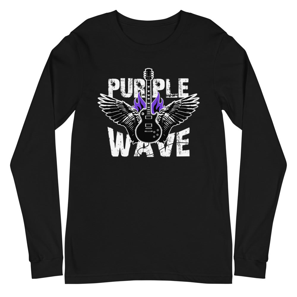 Purple Wave Light Theme | Camiseta manga larga unisex - Gozanding | Online Store