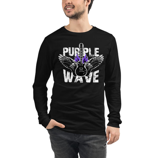 Purple Wave Light Theme | Camiseta manga larga unisex - Gozanding | Online Store