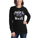 Purple Wave Light Theme | Camiseta manga larga unisex - Gozanding | Online Store