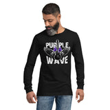 Purple Wave Light Theme | Camiseta manga larga unisex - Gozanding | Online Store