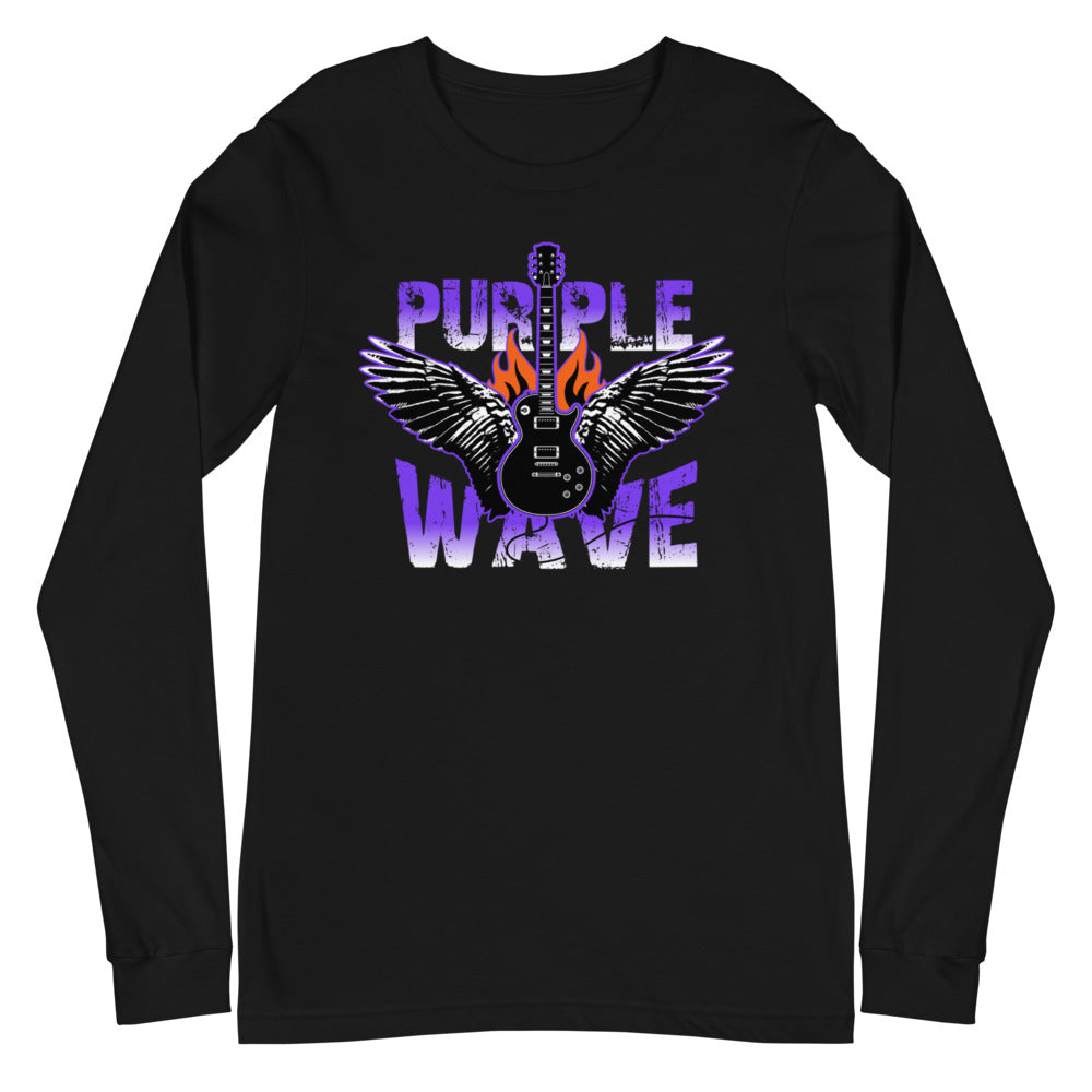 Purple Wave Color Theme | Camiseta manga larga unisex - Gozanding | Online Store