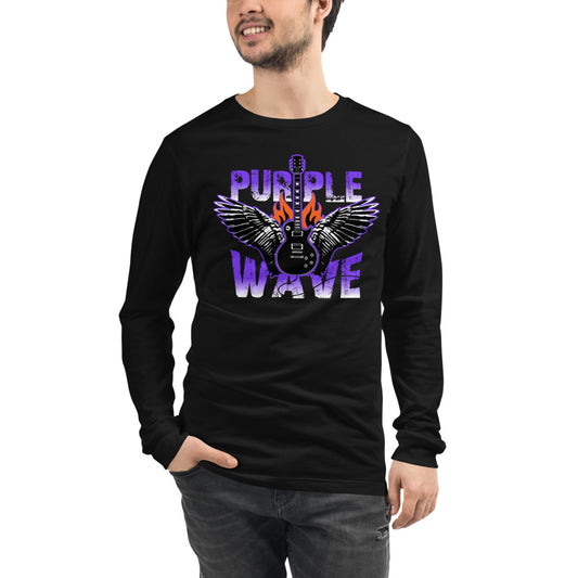 Purple Wave Color Theme | Camiseta manga larga unisex - Gozanding | Online Store