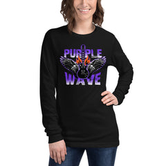 Purple Wave Color Theme | Camiseta manga larga unisex - Gozanding | Online Store