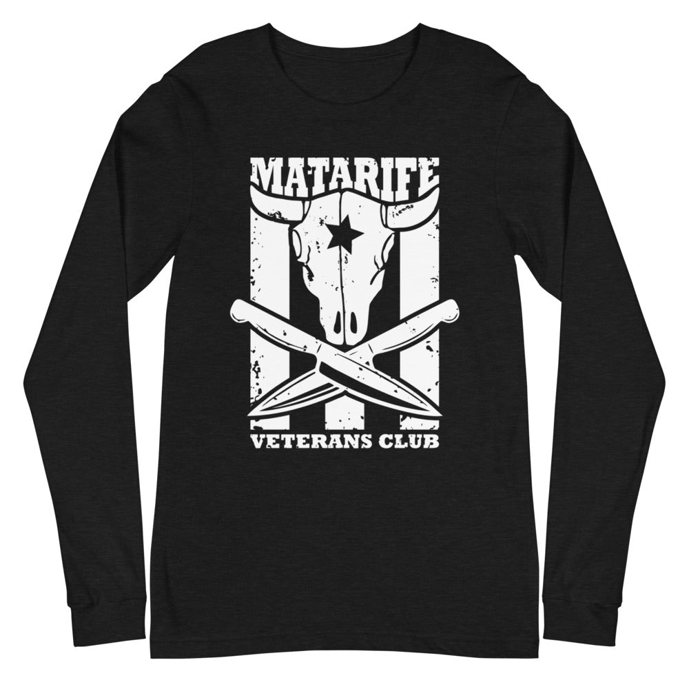 Matarife Veterans Club | Camiseta oscura manga larga unisex - Gozanding | Online Store