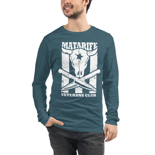 Matarife Veterans Club | Camiseta oscura manga larga unisex - Gozanding | Online Store