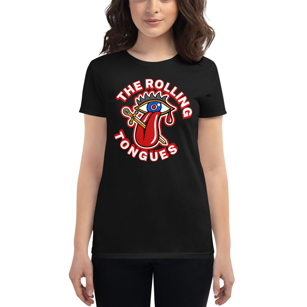 The Rolling Tongues | Camiseta de manga corta para mujer - Gozanding | Online Store