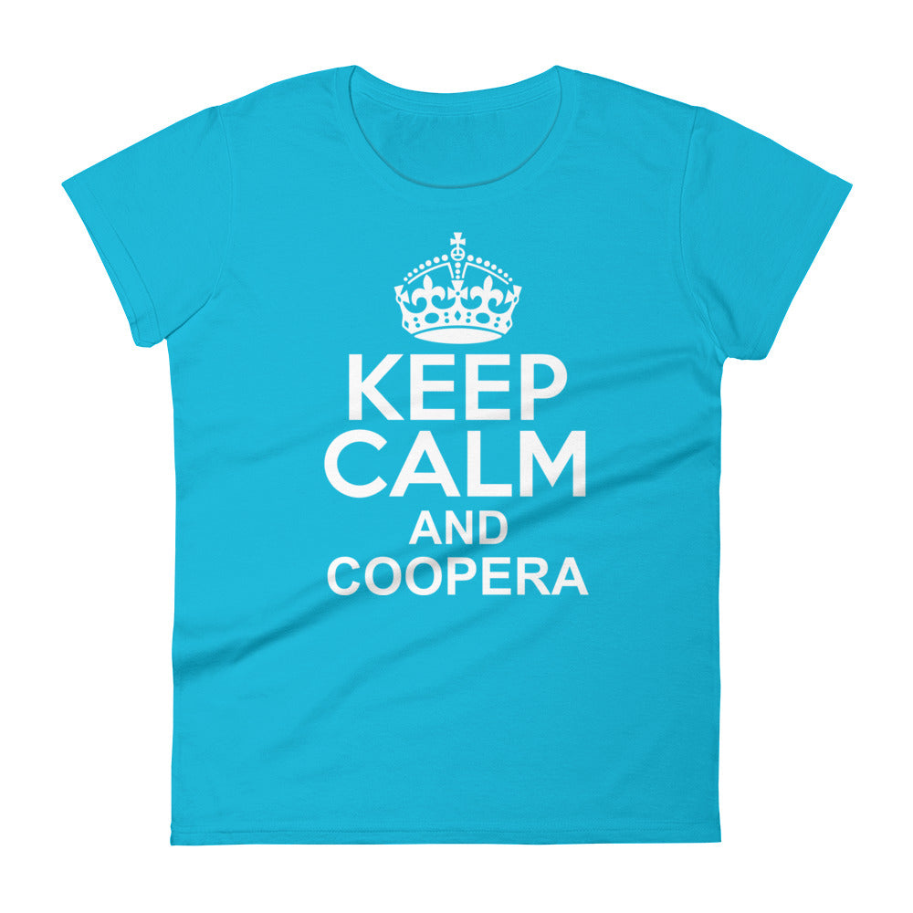 Keep Calm and Coopera | Camiseta de manga corta para mujer - Gozanding | Online Store