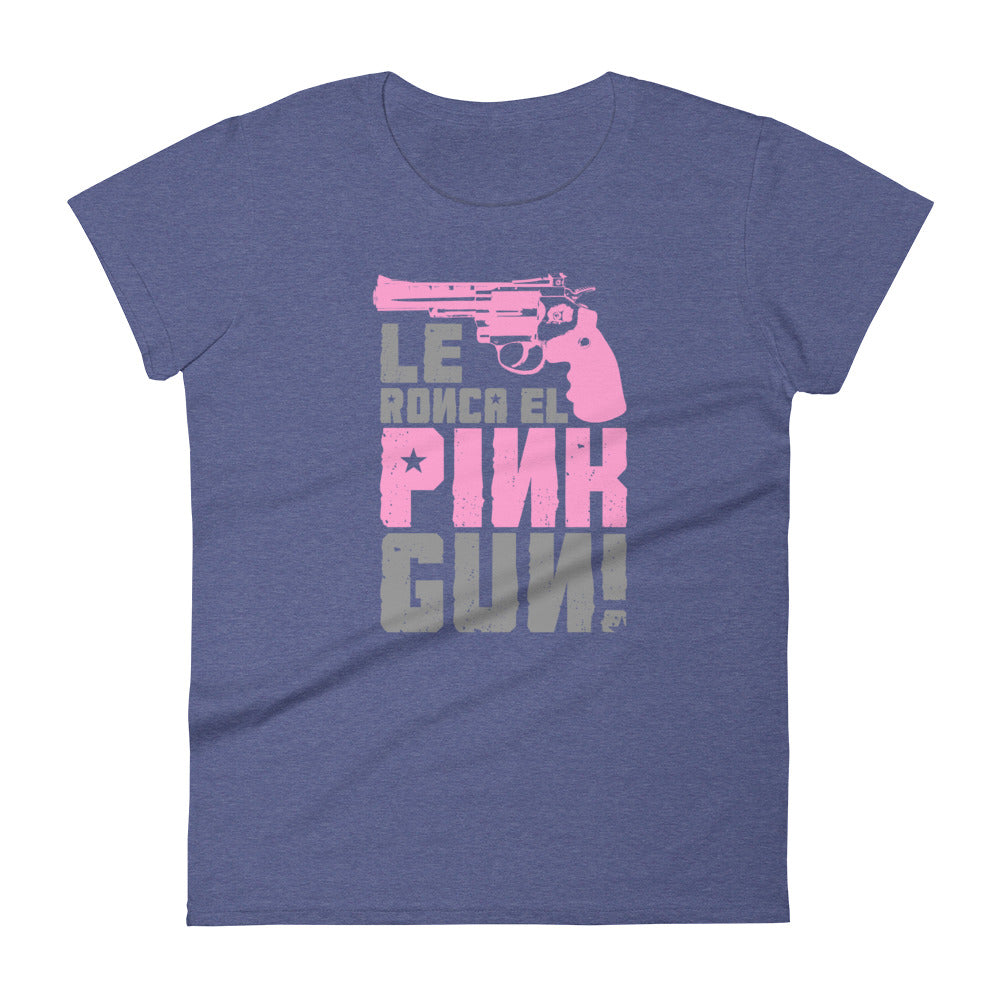 Le ronca el Pink Gun | Camiseta de manga corta para mujer - Gozanding | Online Store