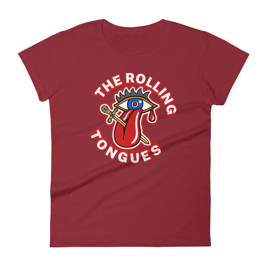 The Rolling Tongues | Camiseta de manga corta para mujer - Gozanding | Online Store