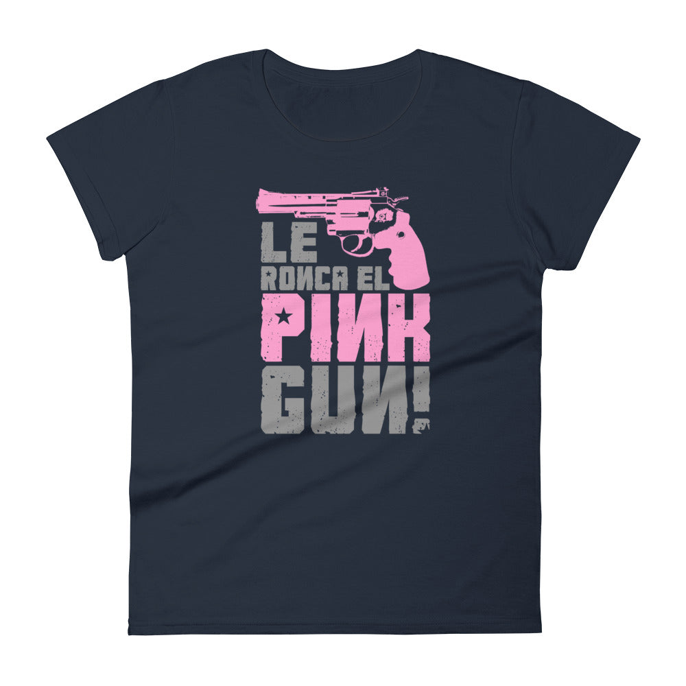 Le ronca el Pink Gun | Camiseta de manga corta para mujer - Gozanding | Online Store