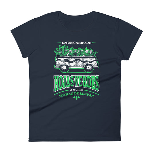 En un carro de Hojas Verdes | Camiseta de manga corta para mujer - Gozanding | Online Store