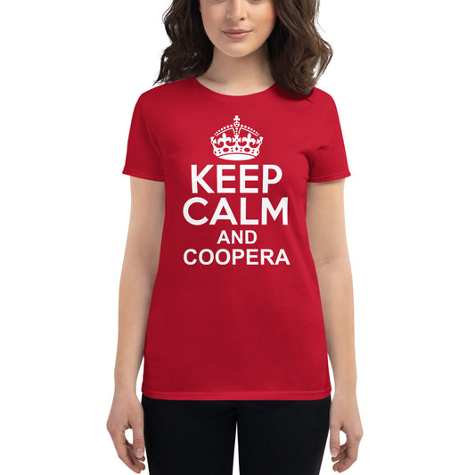 Keep Calm and Coopera | Camiseta de manga corta para mujer - Gozanding | Online Store