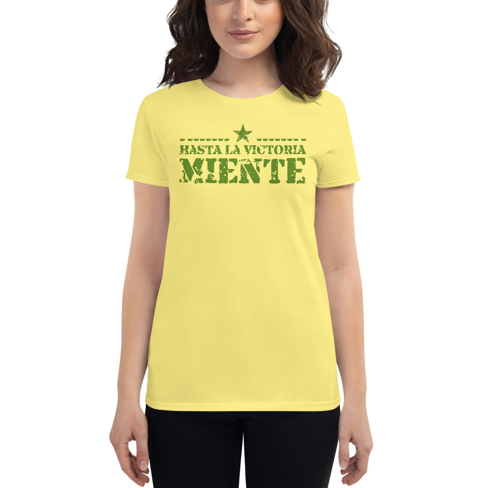 Hasta la Victoria Miente | Women's short sleeve t-shirt - Gozanding | Online Store