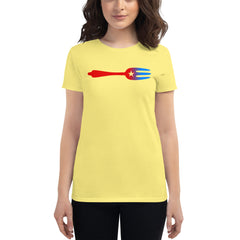 Tenedor | Camiseta de manga corta para mujer - Gozanding | Online Store